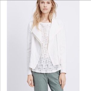 Vince Asymmetrical Frise Scuba Jacket